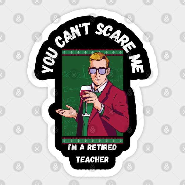 Retired Teacher Sticker by maxdax